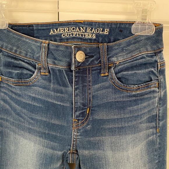 🎉HP🎉 AEO Super Stretch Jegging Jeans 0 Long - Picture 2 of 8